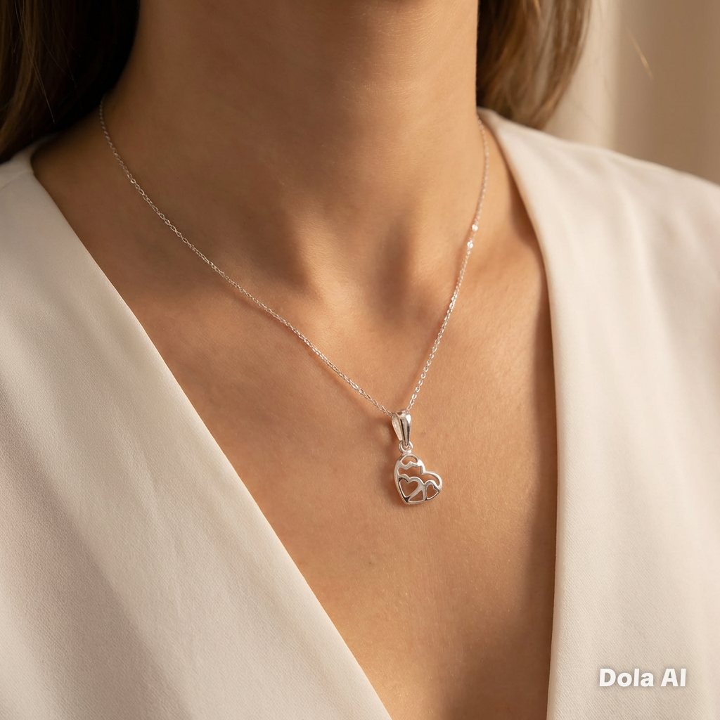 65th Birthday Heart Necklace | Sterling Silver 925 | Personalised Gift for Her