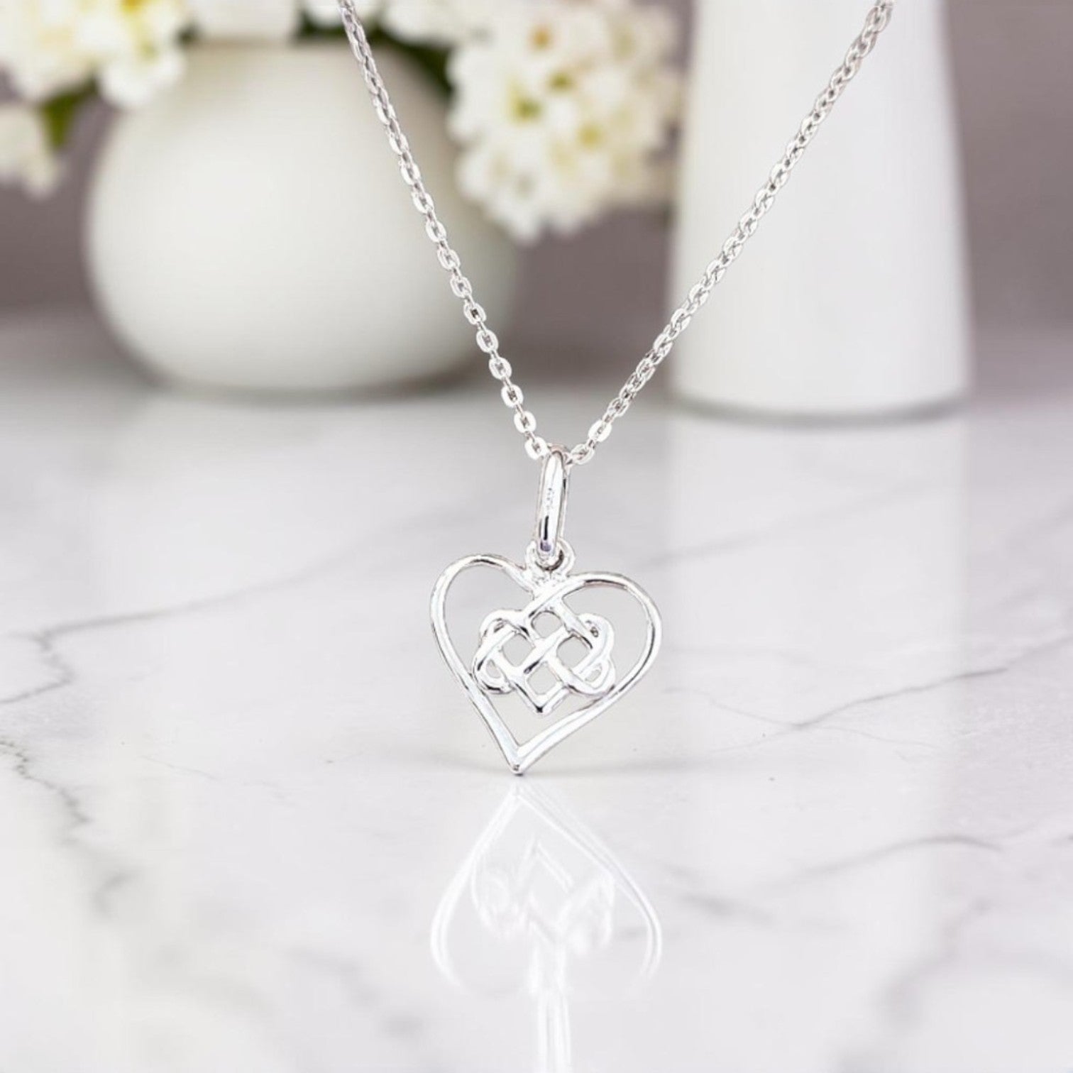 Infinity Knot Necklace in Sterling Silver 925 | Personalised Jewellery Gift