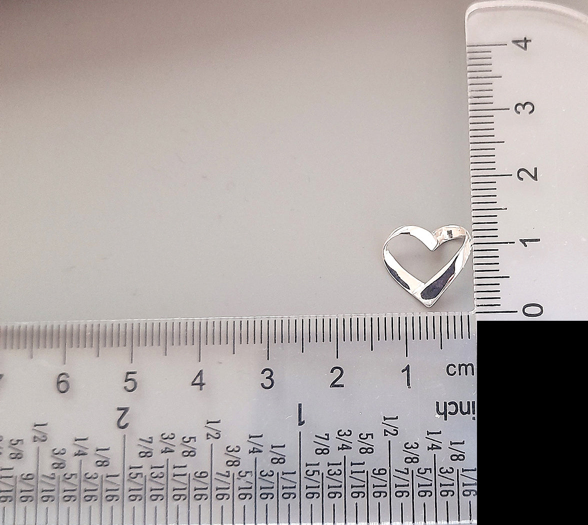 Granddaughter Ribbon Heart Necklace in Sterling Silver 925, Personalised Jewellery Gift