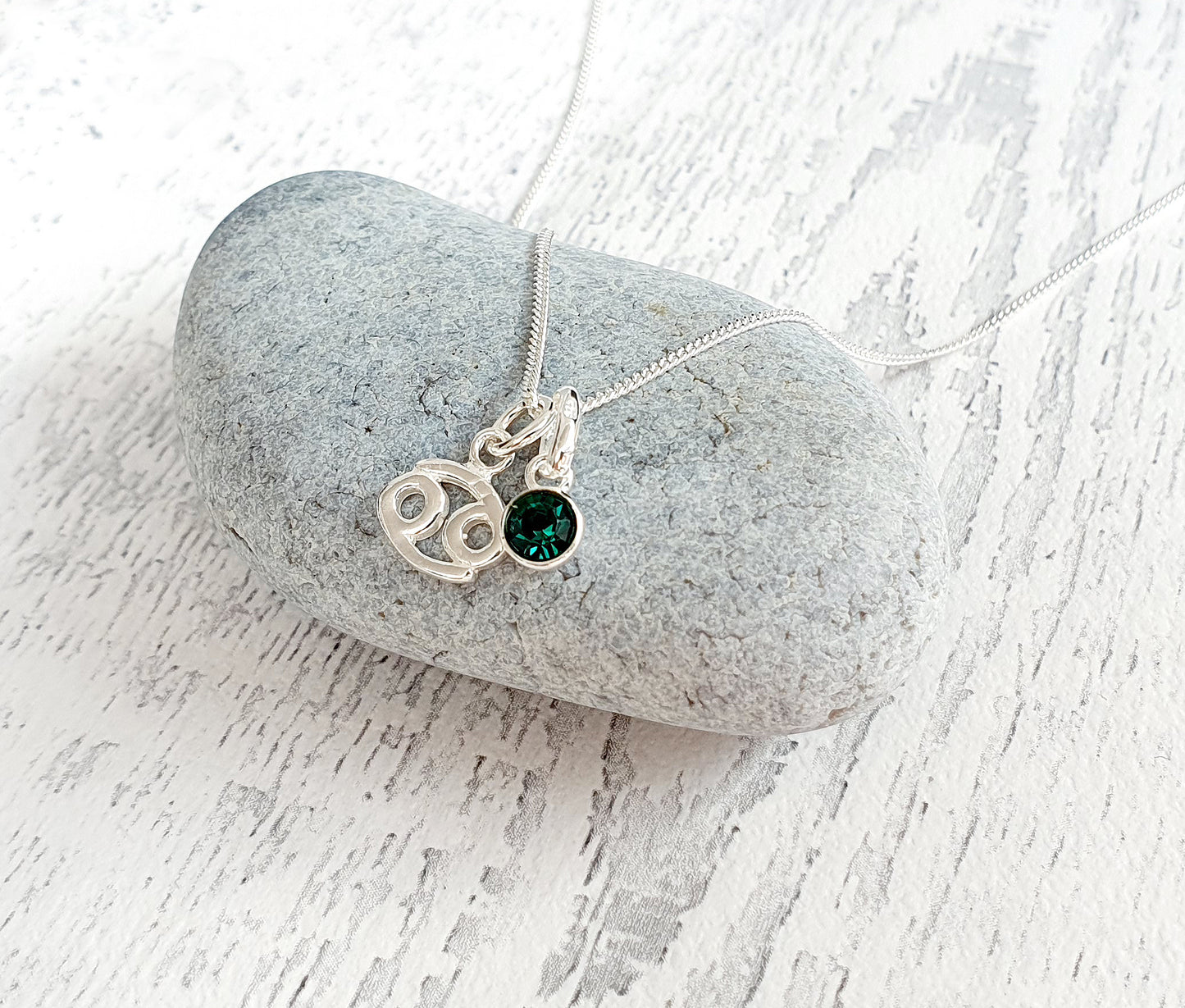 Sweet 16 Zodiac Necklace with Optional Birthstone in Sterling Silver 925, Personalised Jewellery Gift