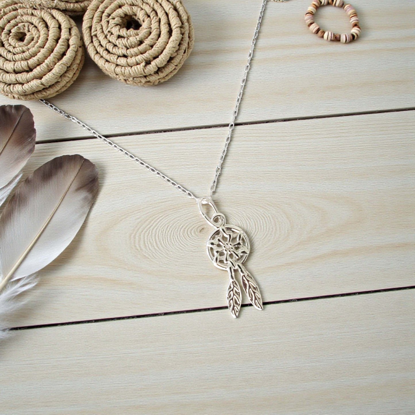 Dreamcatcher Necklace | Sterling Silver 925