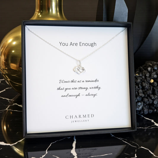 Infinity Heart Necklace Sterling Silver 925 | Empowerment & Self Love Gift