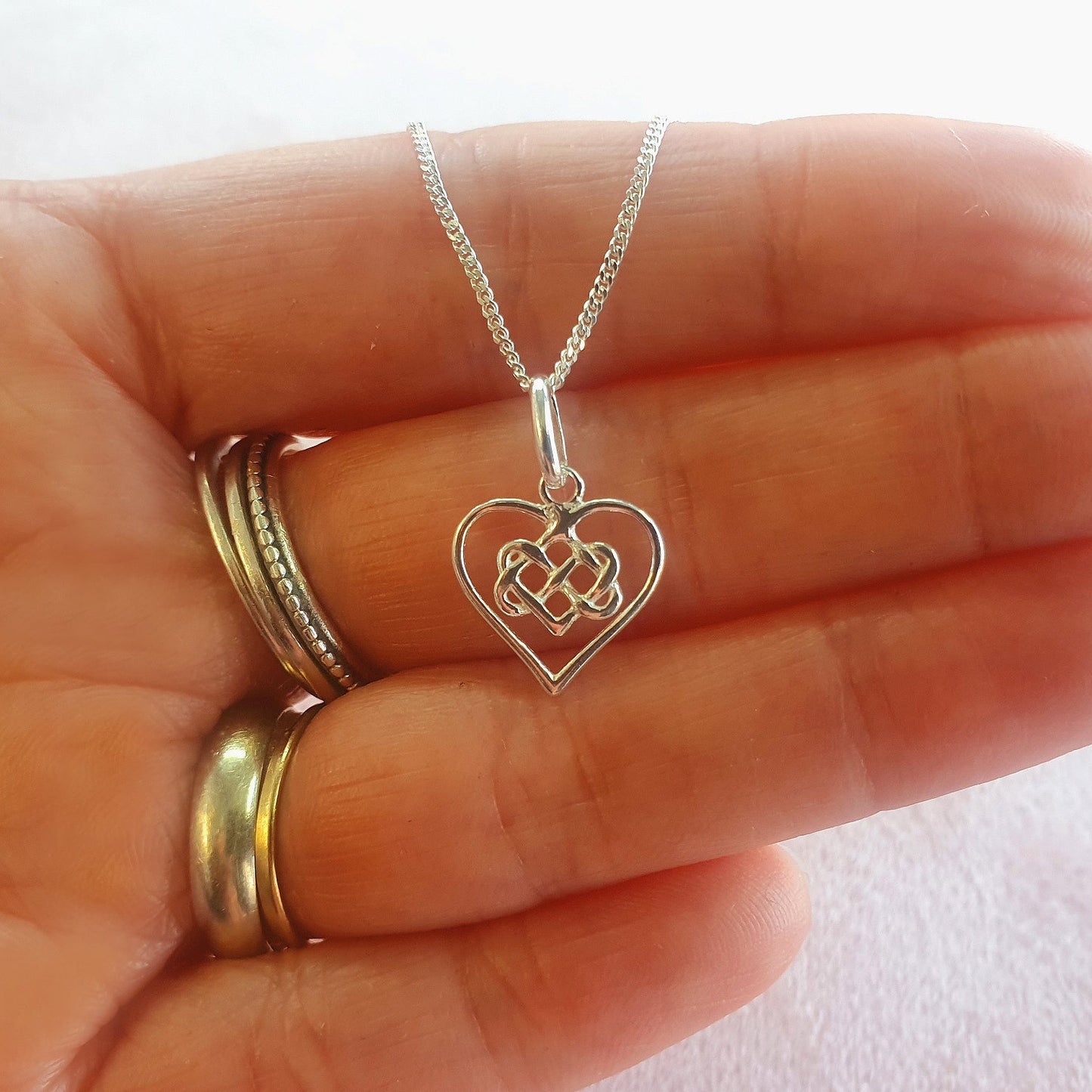 Retirement Gift Infinity Knot Necklace in Sterling Silver 925 | Personalised Jewellery