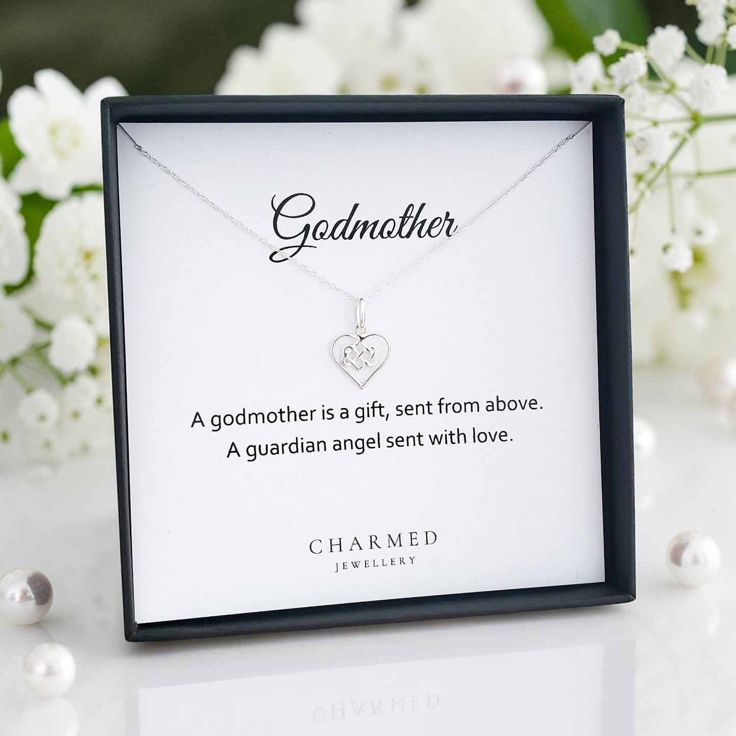 Godmother Infinity Knot Necklace in Sterling Silver 925 | Personalised Jewellery Gift (Copy)