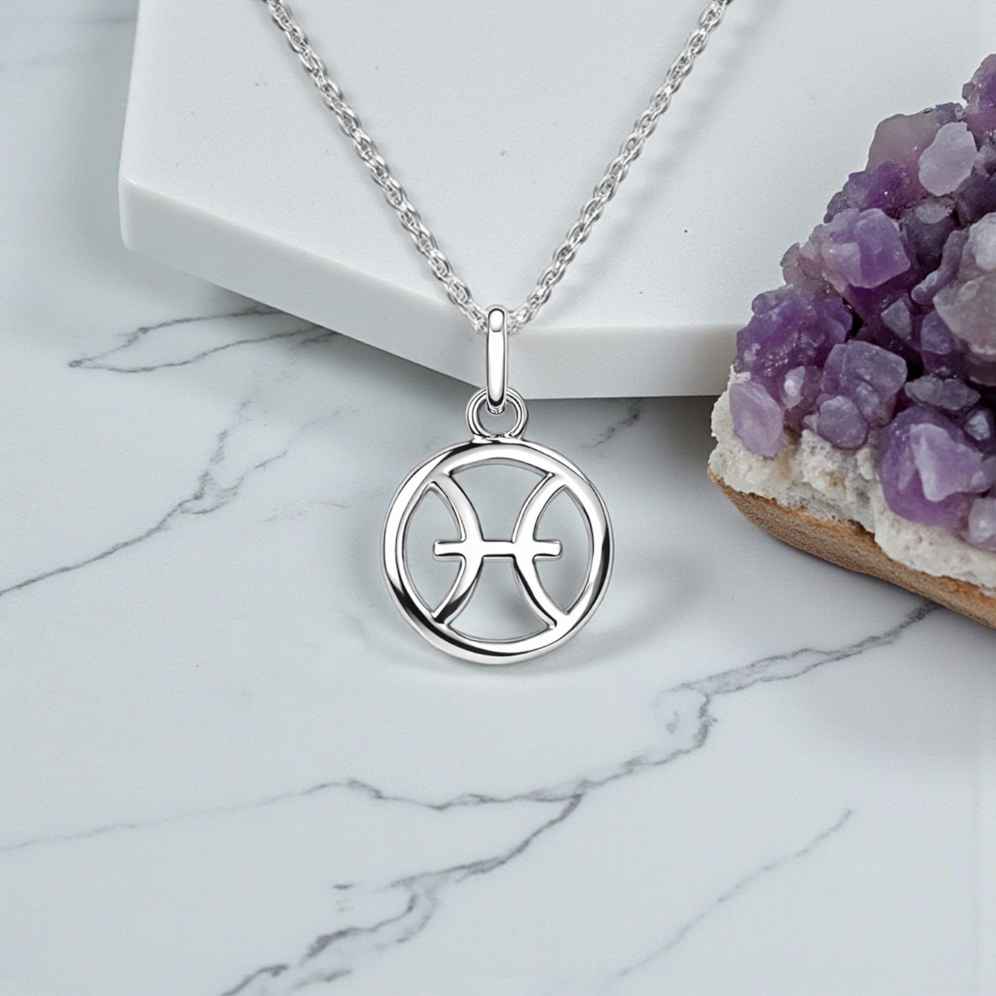 Zodiac Necklace in Sterling Silver 925 | Star Sign Jewellery Gift